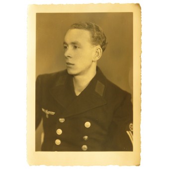 Kriegsmarine machinist Obermaat portretfoto. Espenlaub militaria